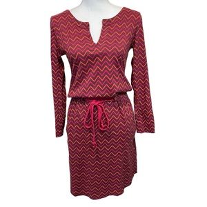 north face long sleeve dress The North Face Dress Womens Small Sweater Purple Striped ZigZag Long Sleeve